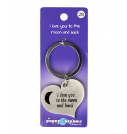 pd party Hart sleutelhanger - I love you to the moon