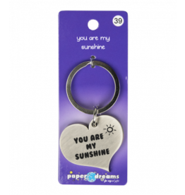 pd party Hart sleutelhanger - You are my sunshine