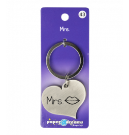 pd party Hart sleutelhanger - Mrs (zoen)