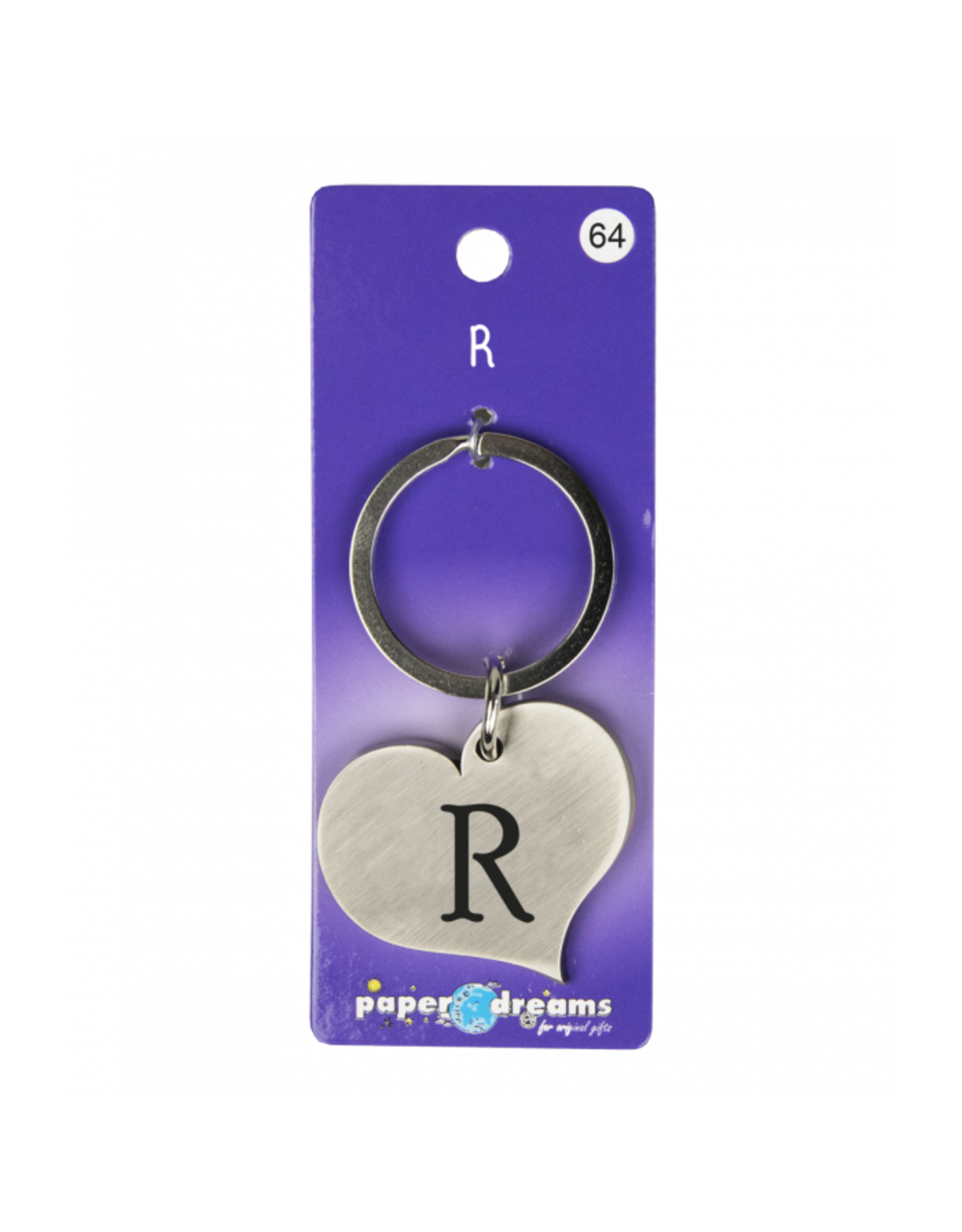 pd party Hart sleutelhanger - R
