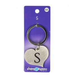 pd party Hart sleutelhanger - S