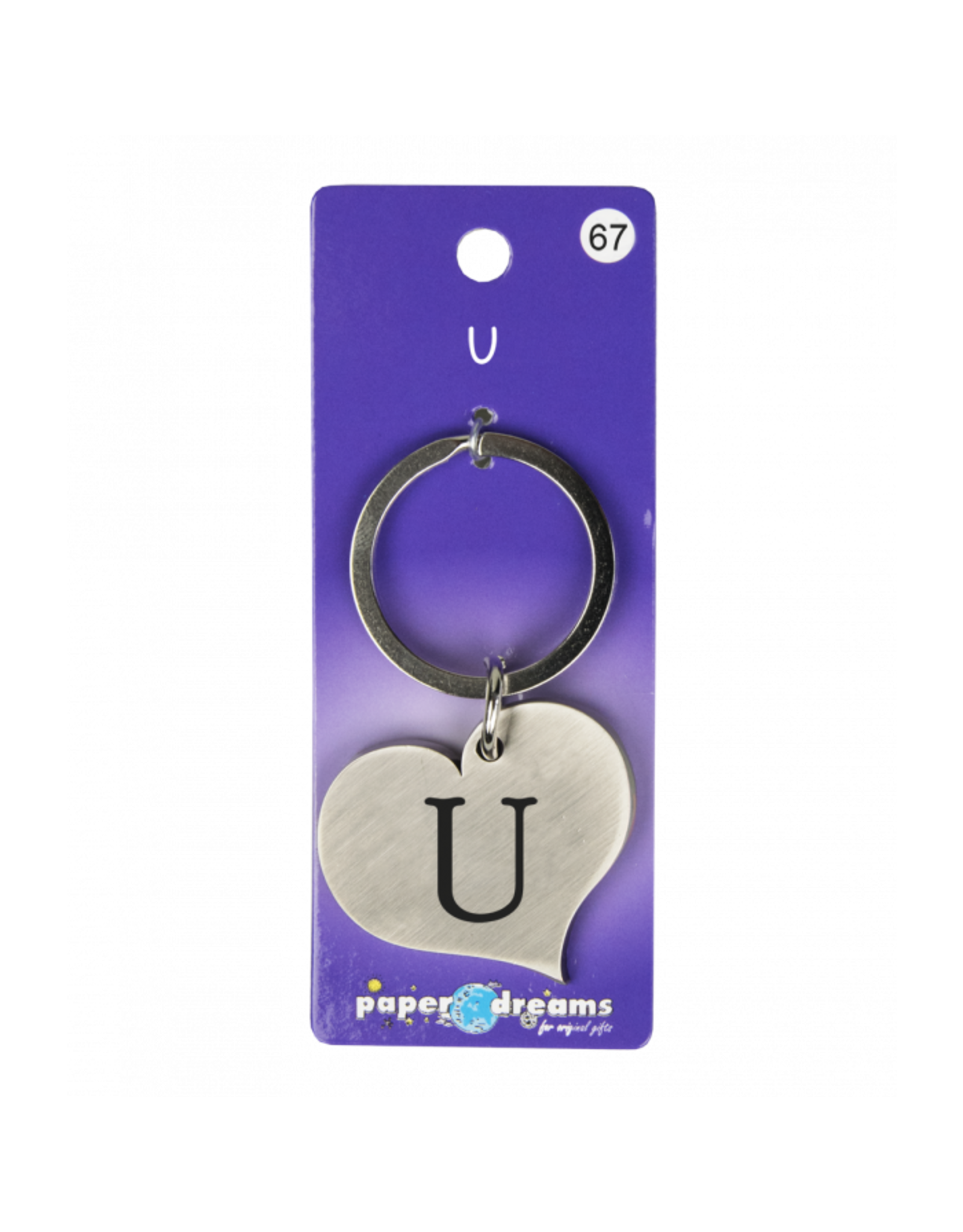pd party Hart sleutelhanger - U