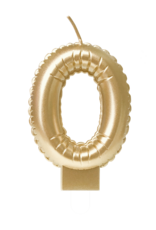 pd party Foil Balloon Candle Gold -  0