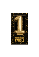 Foil Balloon Candle Gold - 1