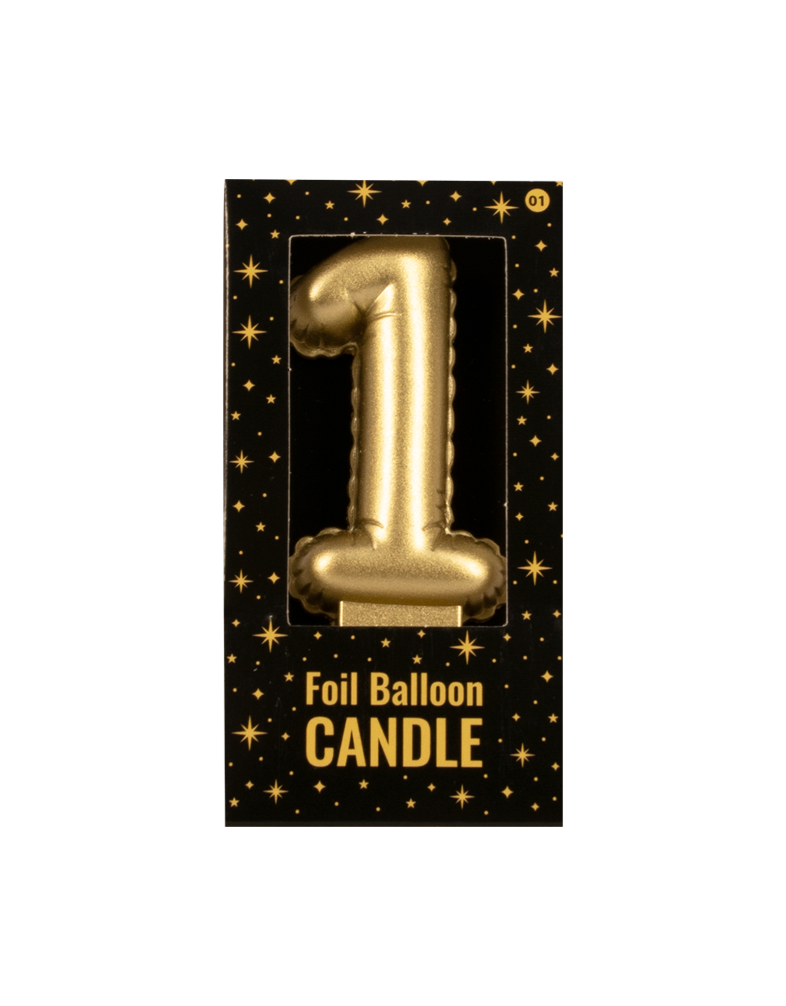 pd party Foil Balloon Candle Gold - 1
