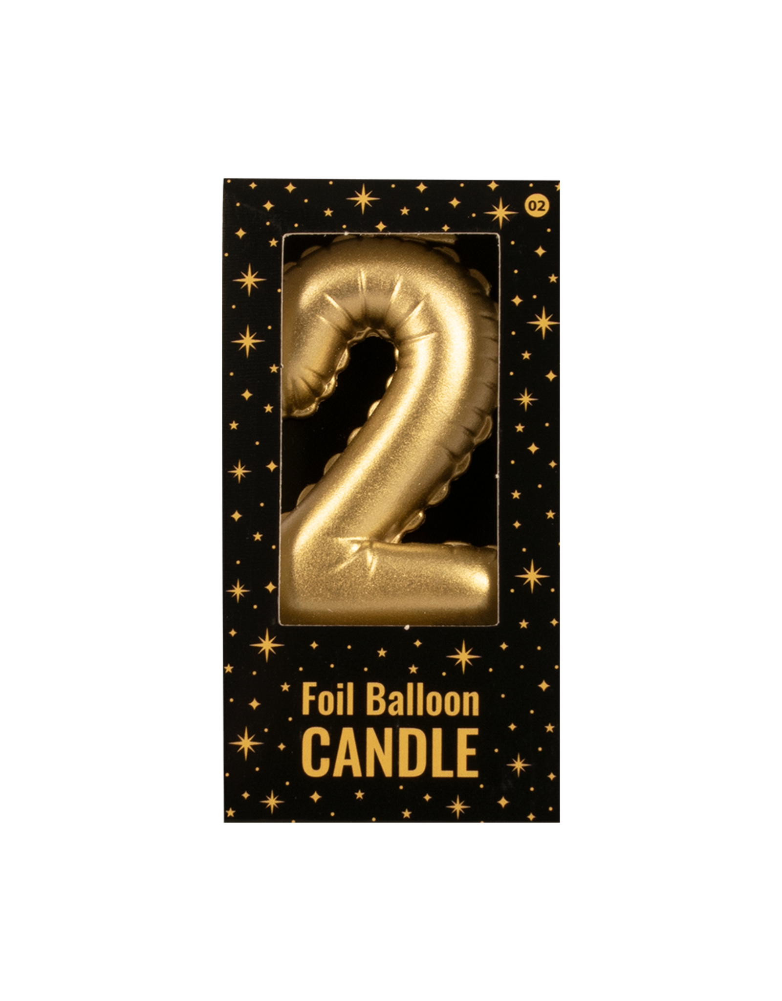 Foil Balloon Candle Gold - 2