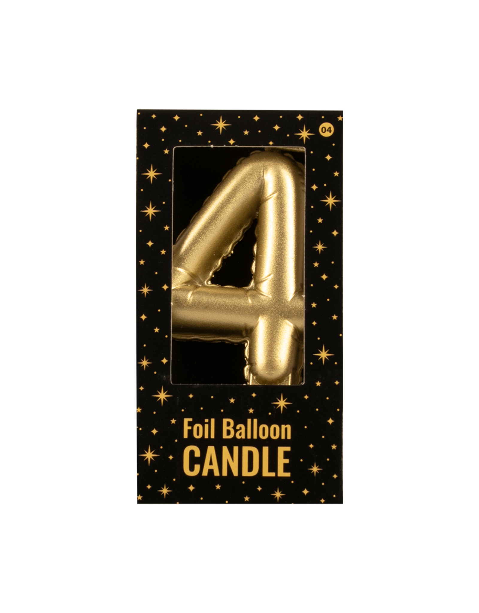 Foil Balloon Candle Gold - 4