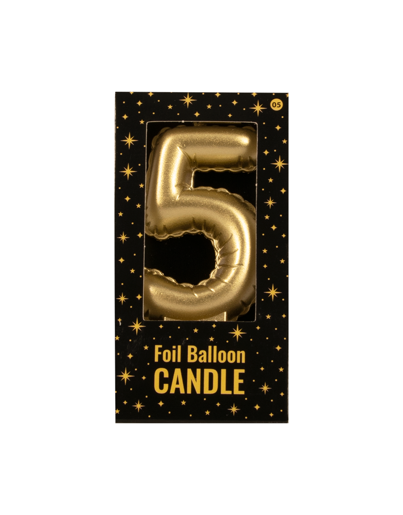 Foil Balloon Candle Gold - 5