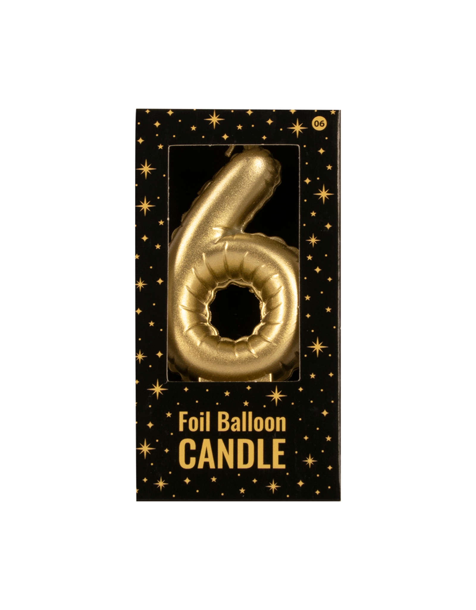 Foil Balloon Candle Gold - 6