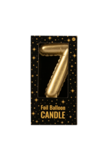 Foil Balloon Candle Gold - 7