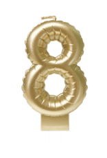 Foil Balloon Candle Gold - 8