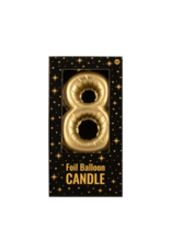 Foil Balloon Candle Gold - 8