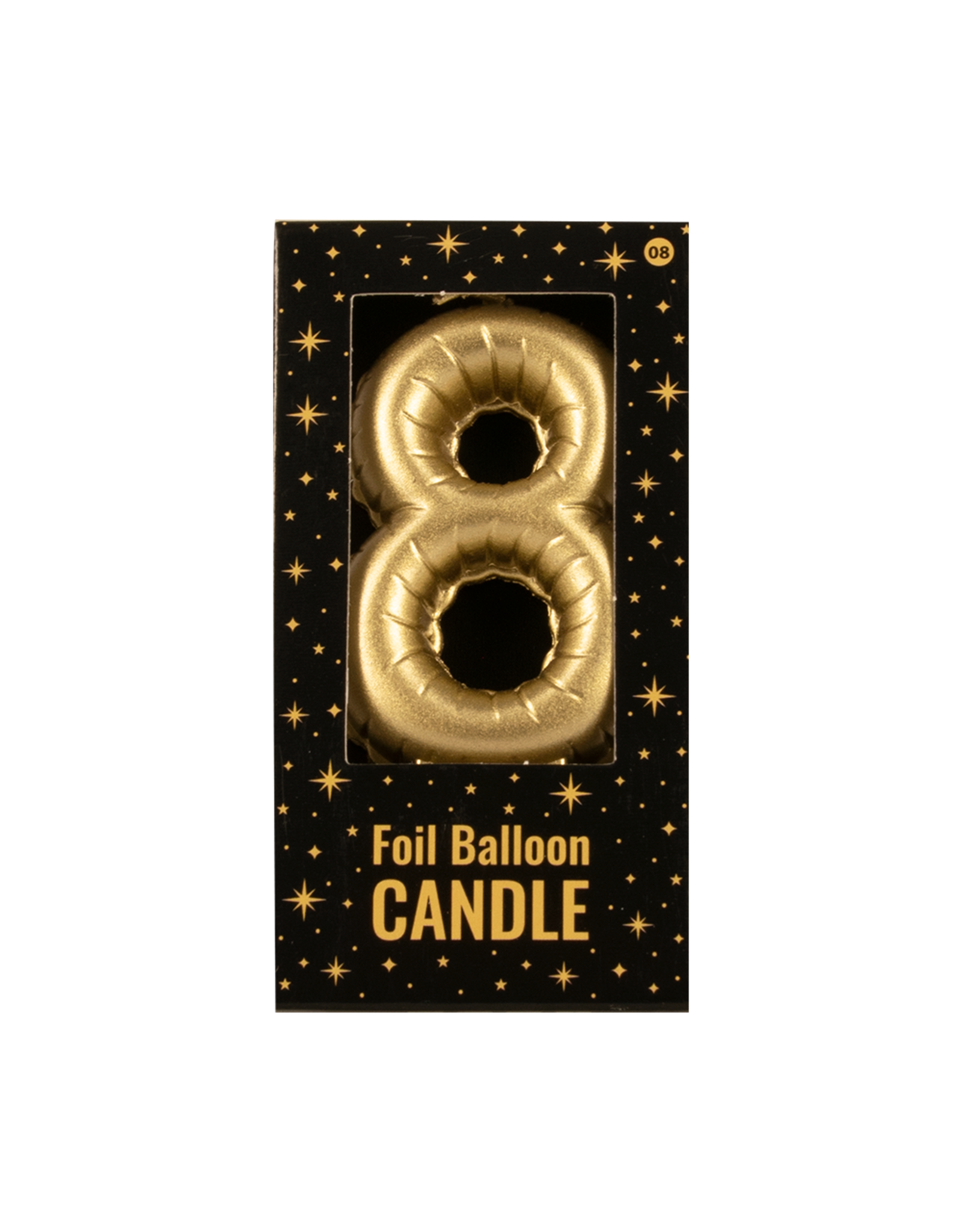 Foil Balloon Candle Gold - 8