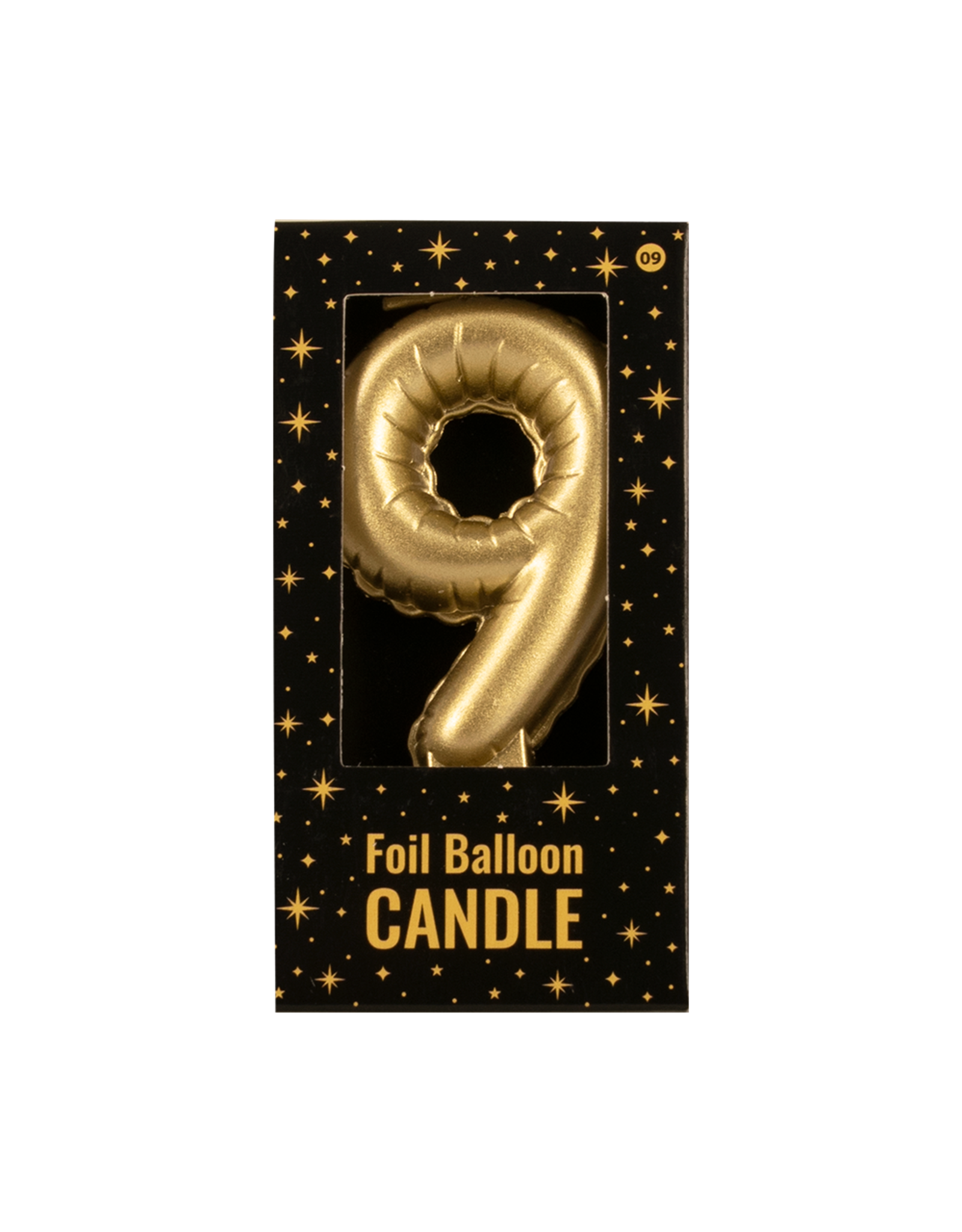 Foil Balloon Candle Gold - 9