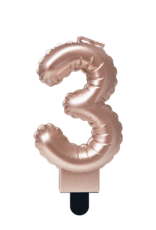 pd party Foil Balloon Candle Rose - 3