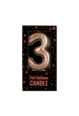 pd party Foil Balloon Candle Rose - 3