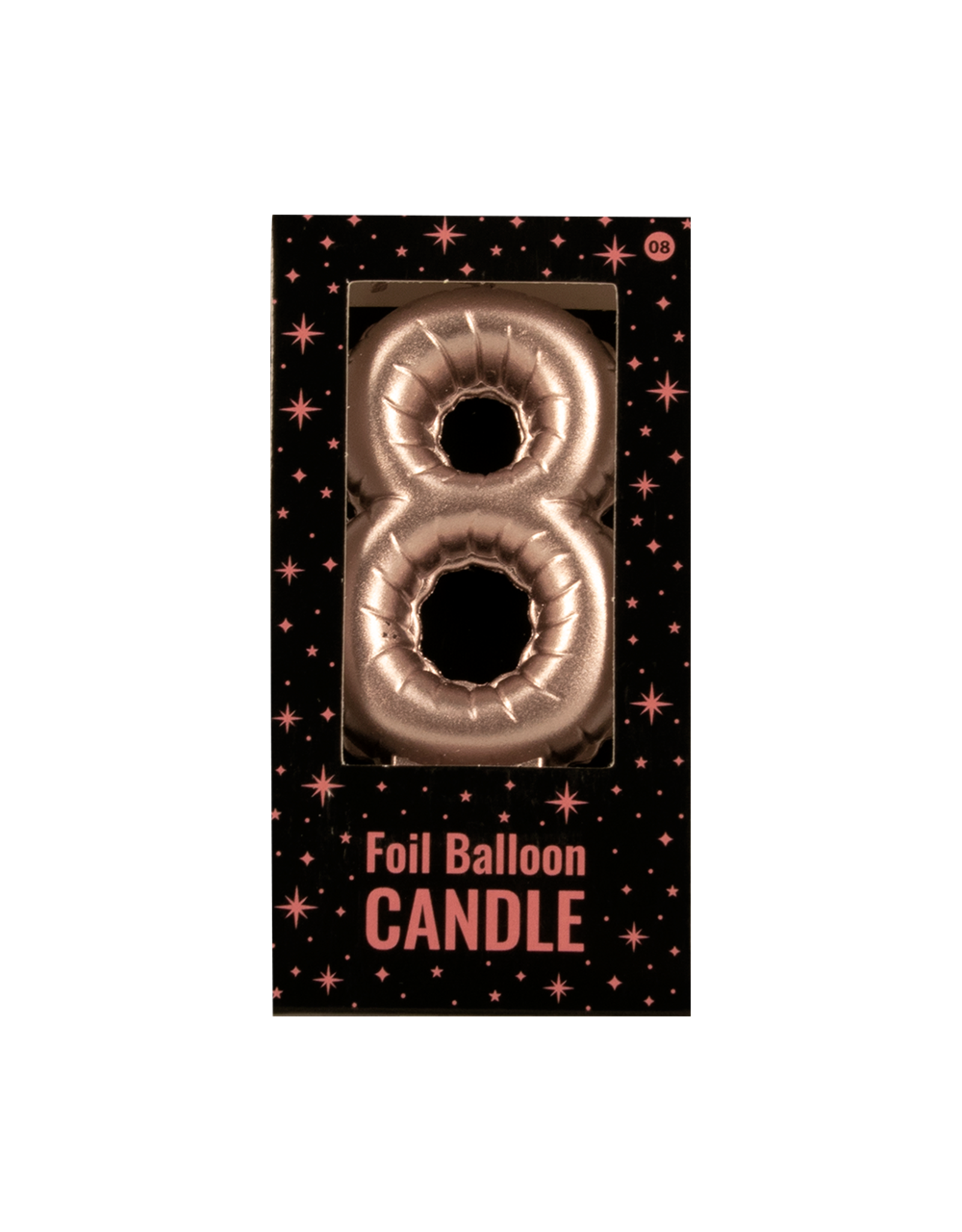 Foil Balloon Candle Rose - 8
