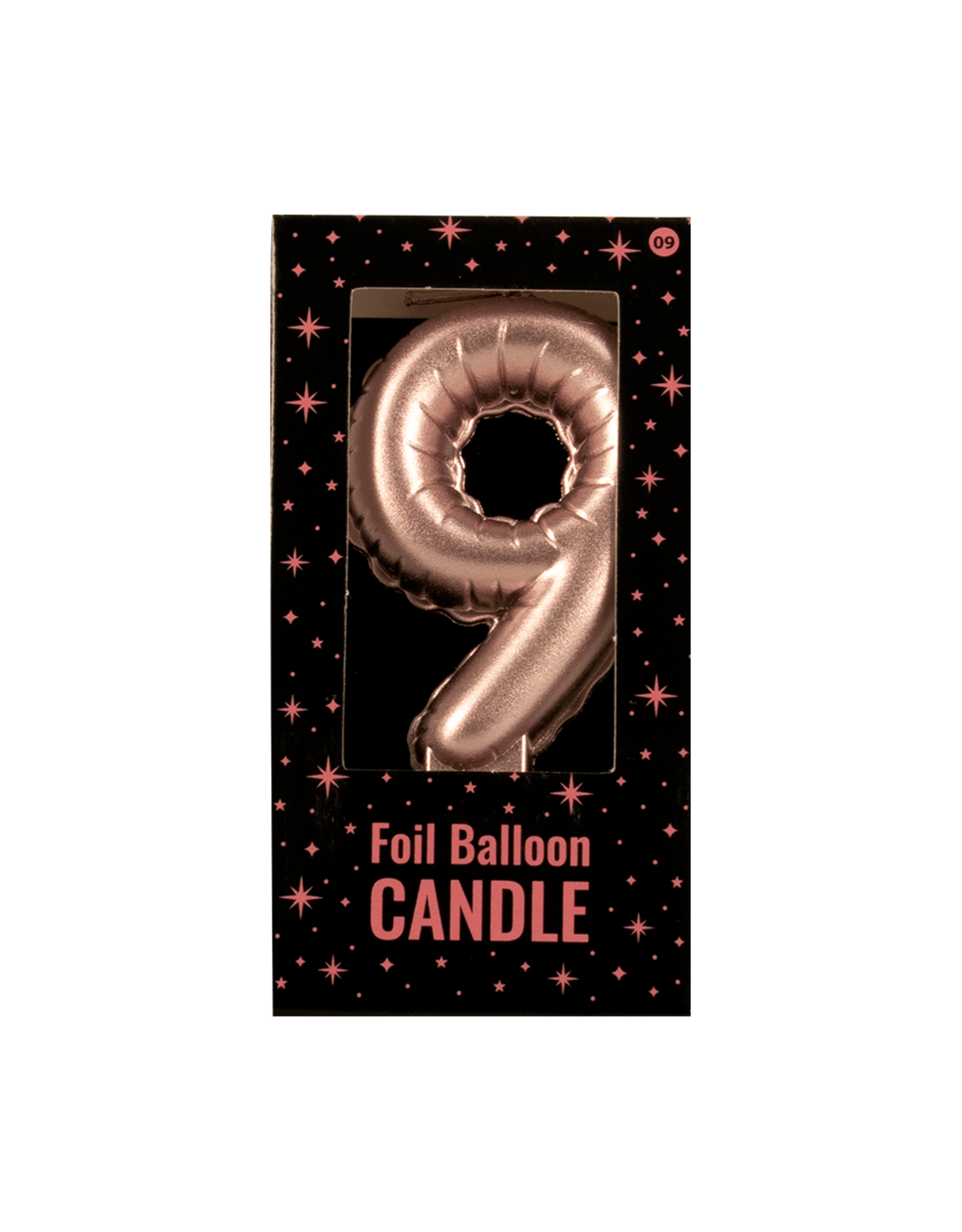 Foil Balloon Candle Rose - 9