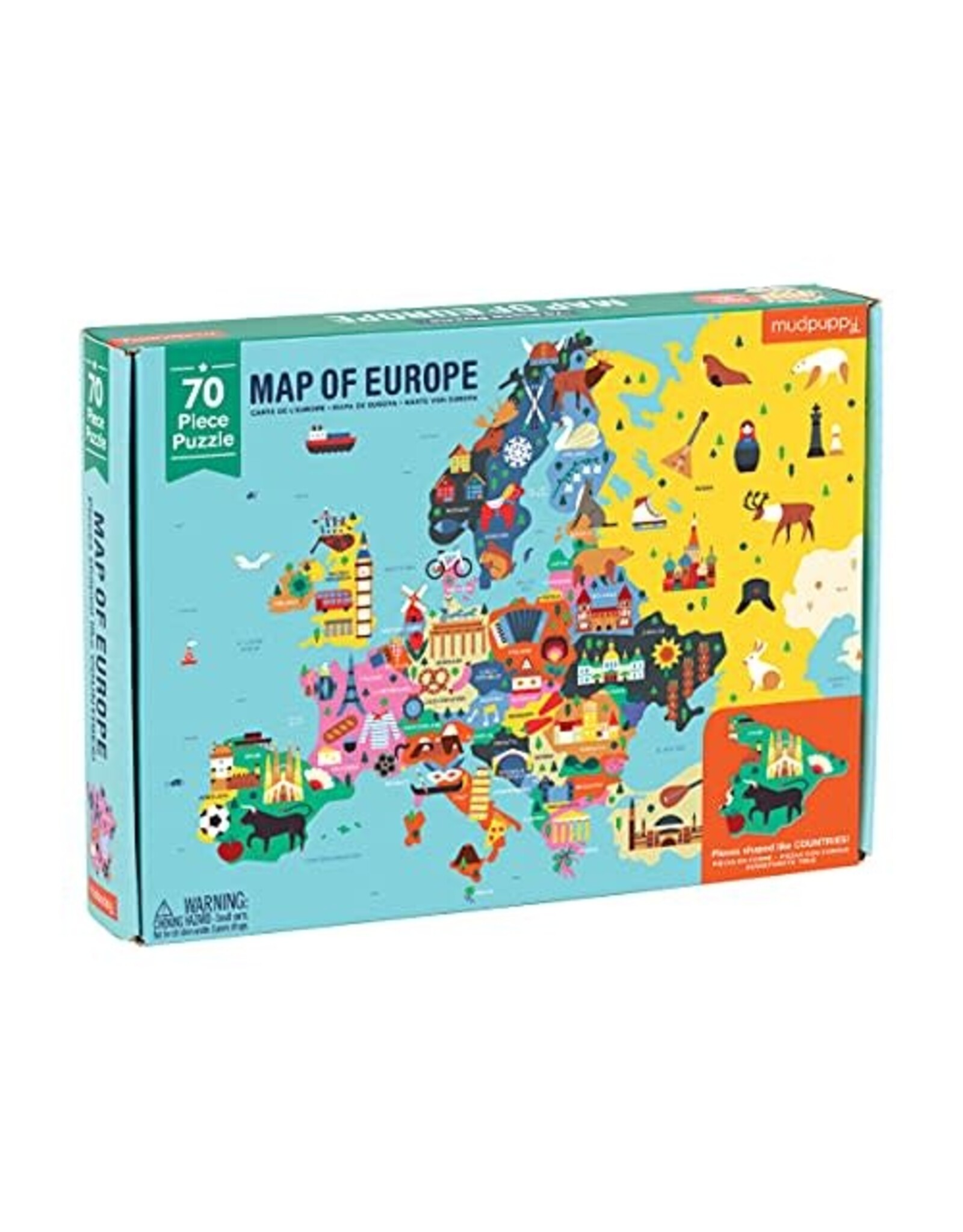 Mudpuppy Geographic Puzzle Map of Europe