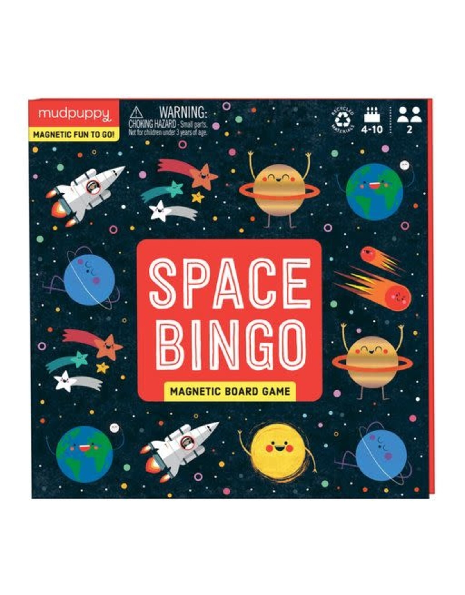 Mudpuppy Magnetic Board Game “Space Bingo”