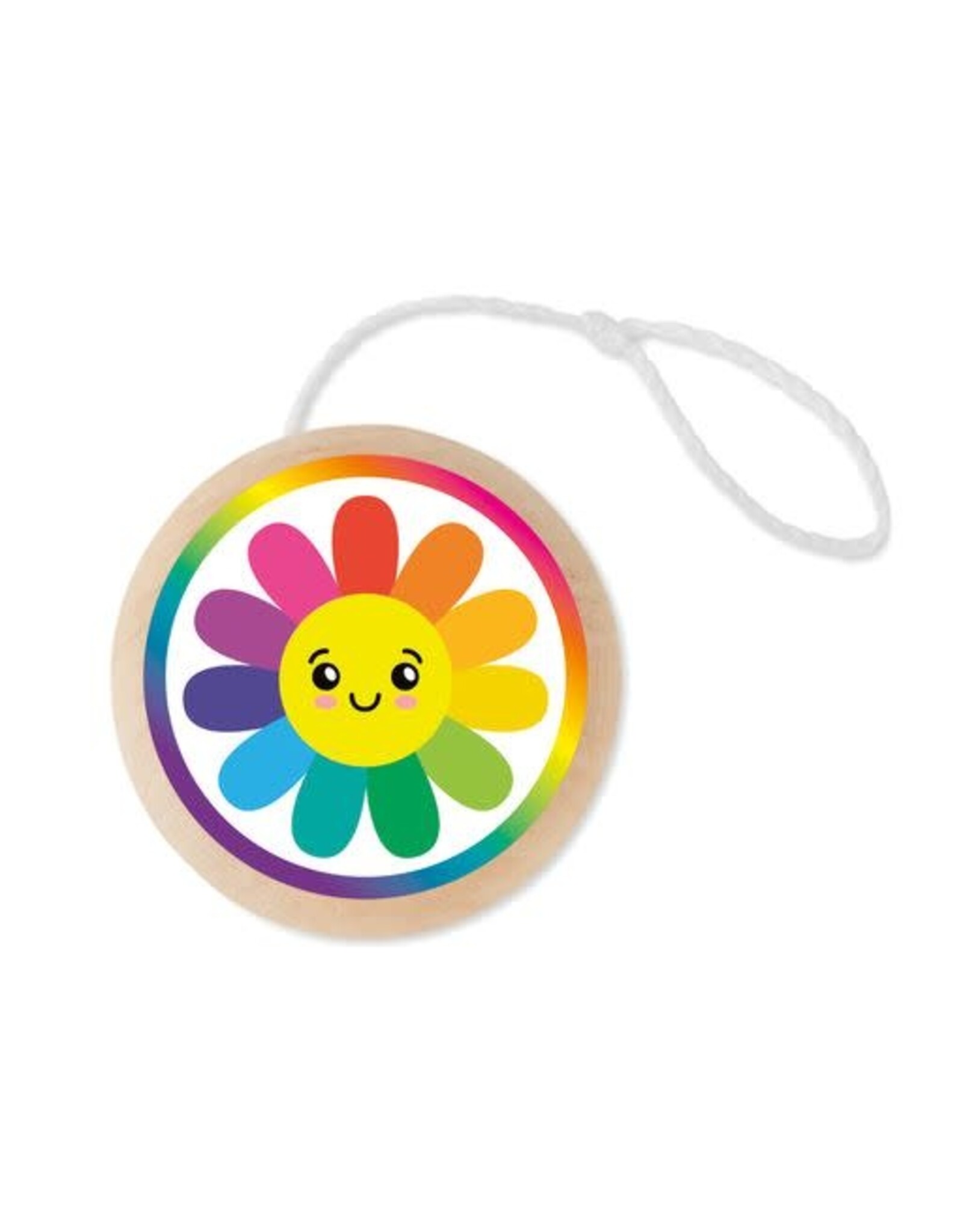 Mudpuppy Wooden Yo-Yo Rainbow Daisy