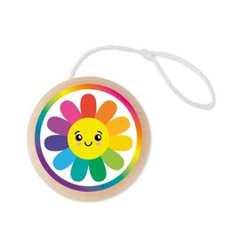 Mudpuppy Wooden Yo-Yo Rainbow Daisy