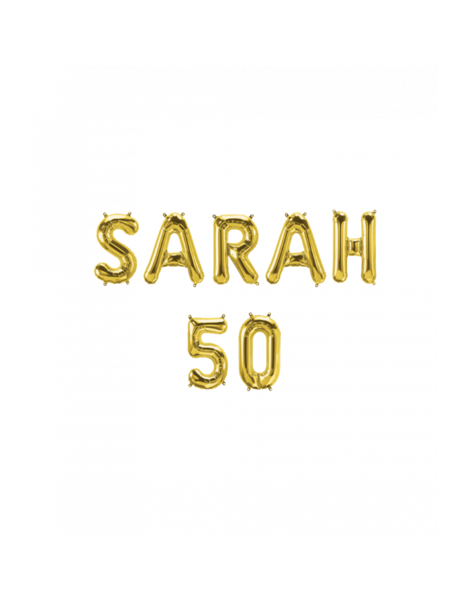 Foil Balloon Kit ”Sarah 50”