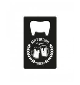 Metal Beer Opener - Happy Birthday