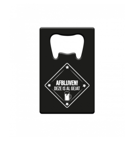 pd party Metal Beer Opener - Afblijven!