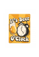 Metal Sign - It's beer o'clock