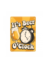 pd party Metal Sign - It's beer o'clock