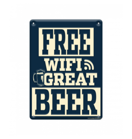 pd party Metal Sign - Free Wifi