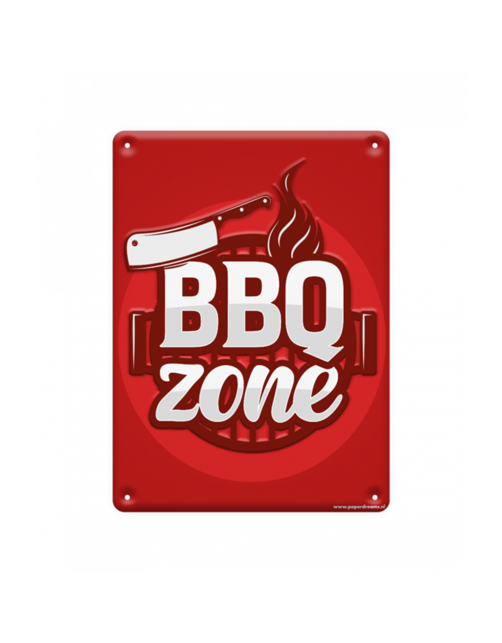 Metal Sign - BBQ Zone