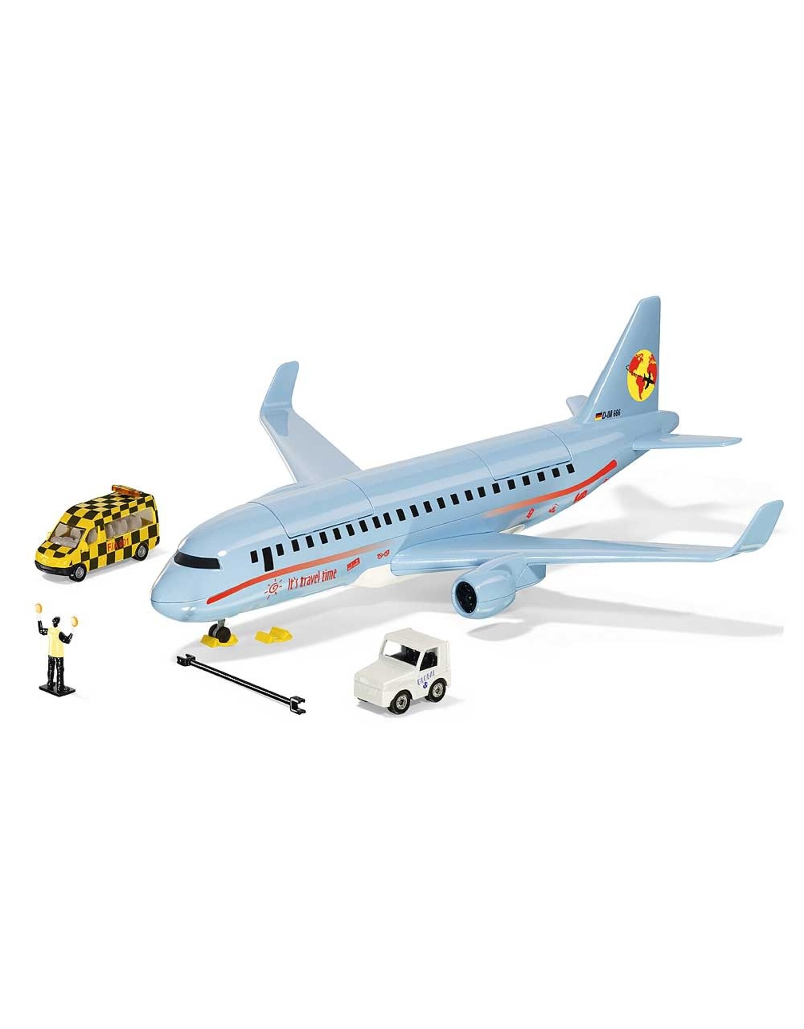Siku Siku 5402 - Verkeersvliegtuig met accessoires