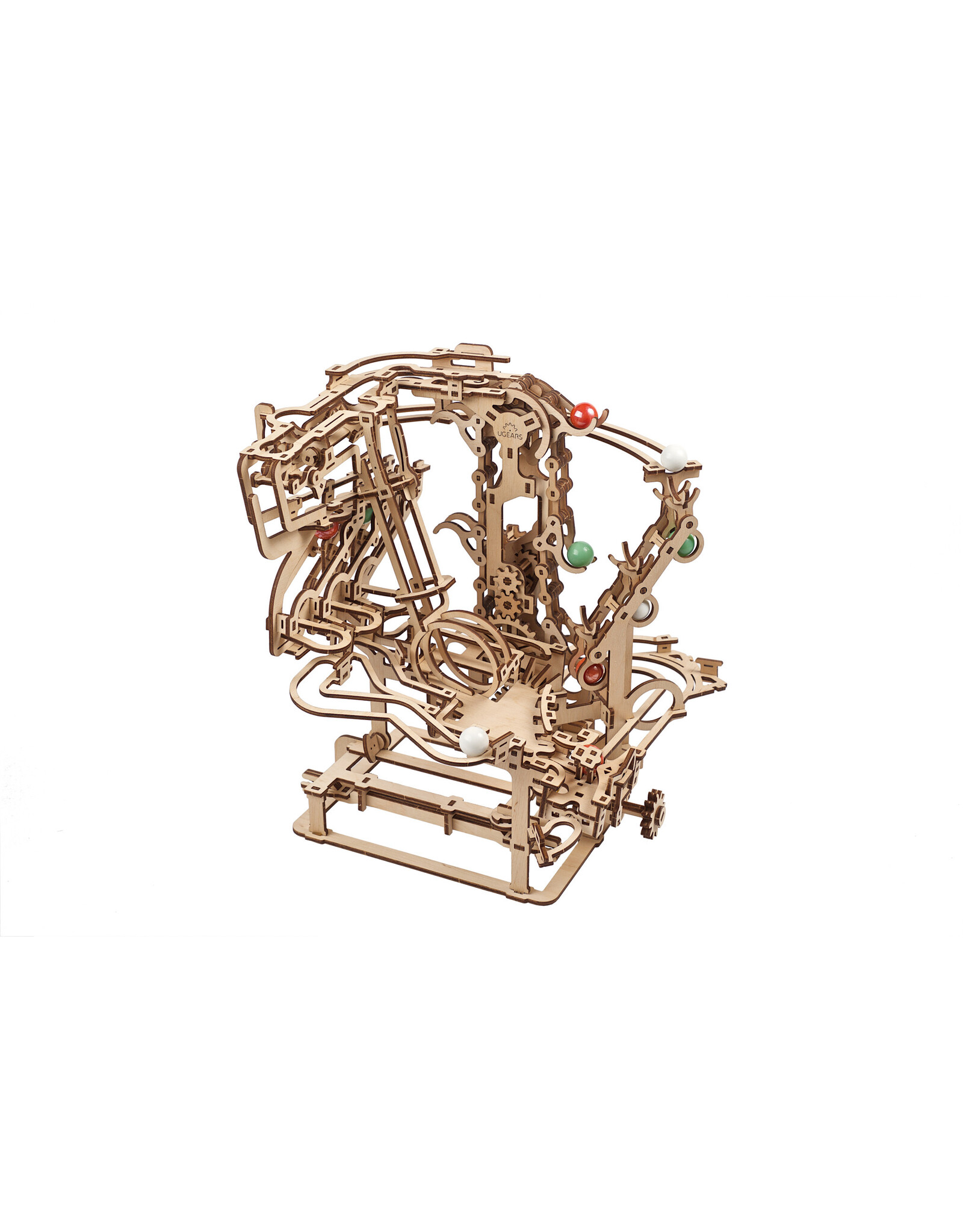 Ugears Houten Modelbouw - Marble Run Chain Hoist
