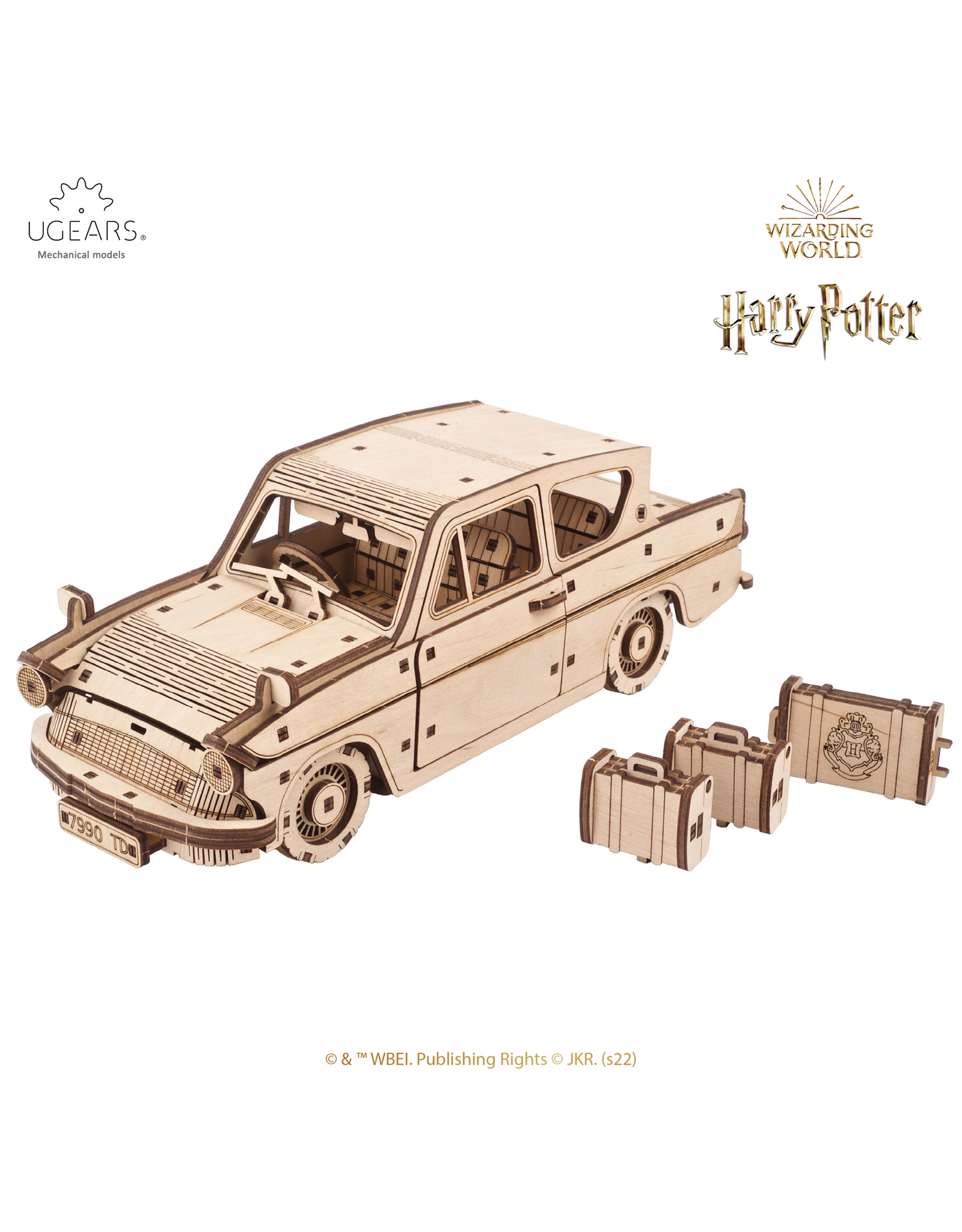 Ugears Houten Modelbouw - Flying Ford Anglia