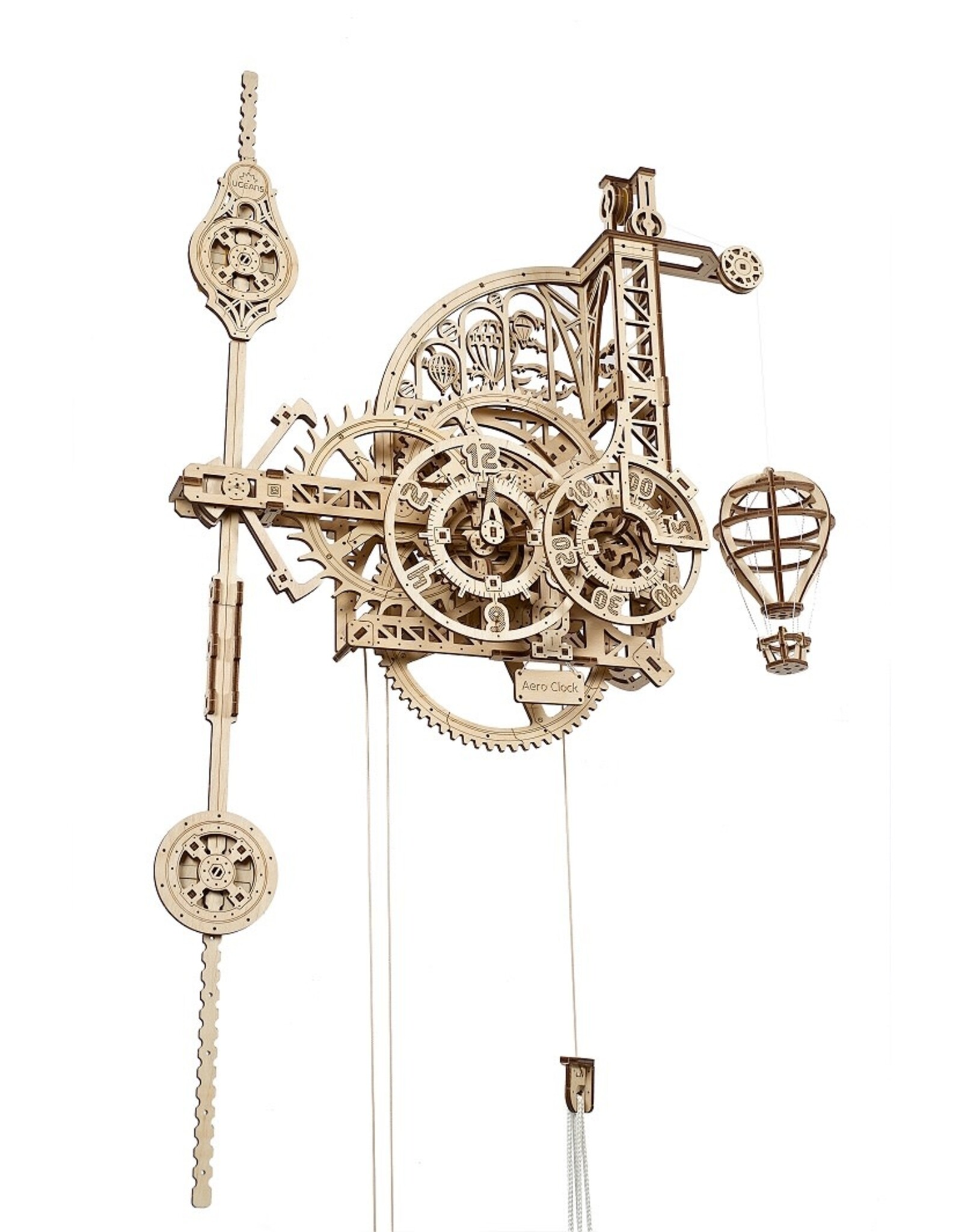 Ugears Houten Modelbouw - Aero Wandklok