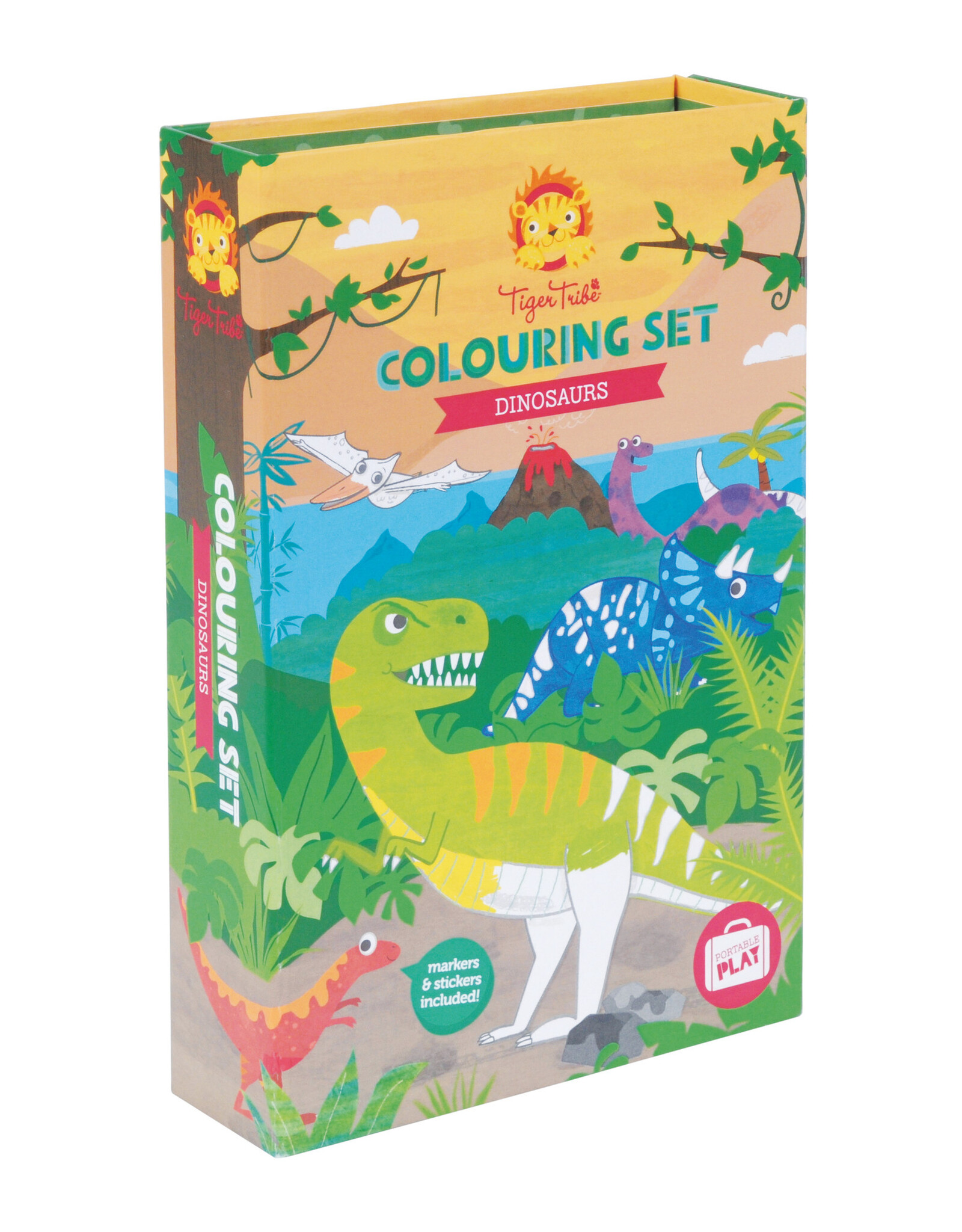 Tiger Tribe Colouring Set Dinosaurs