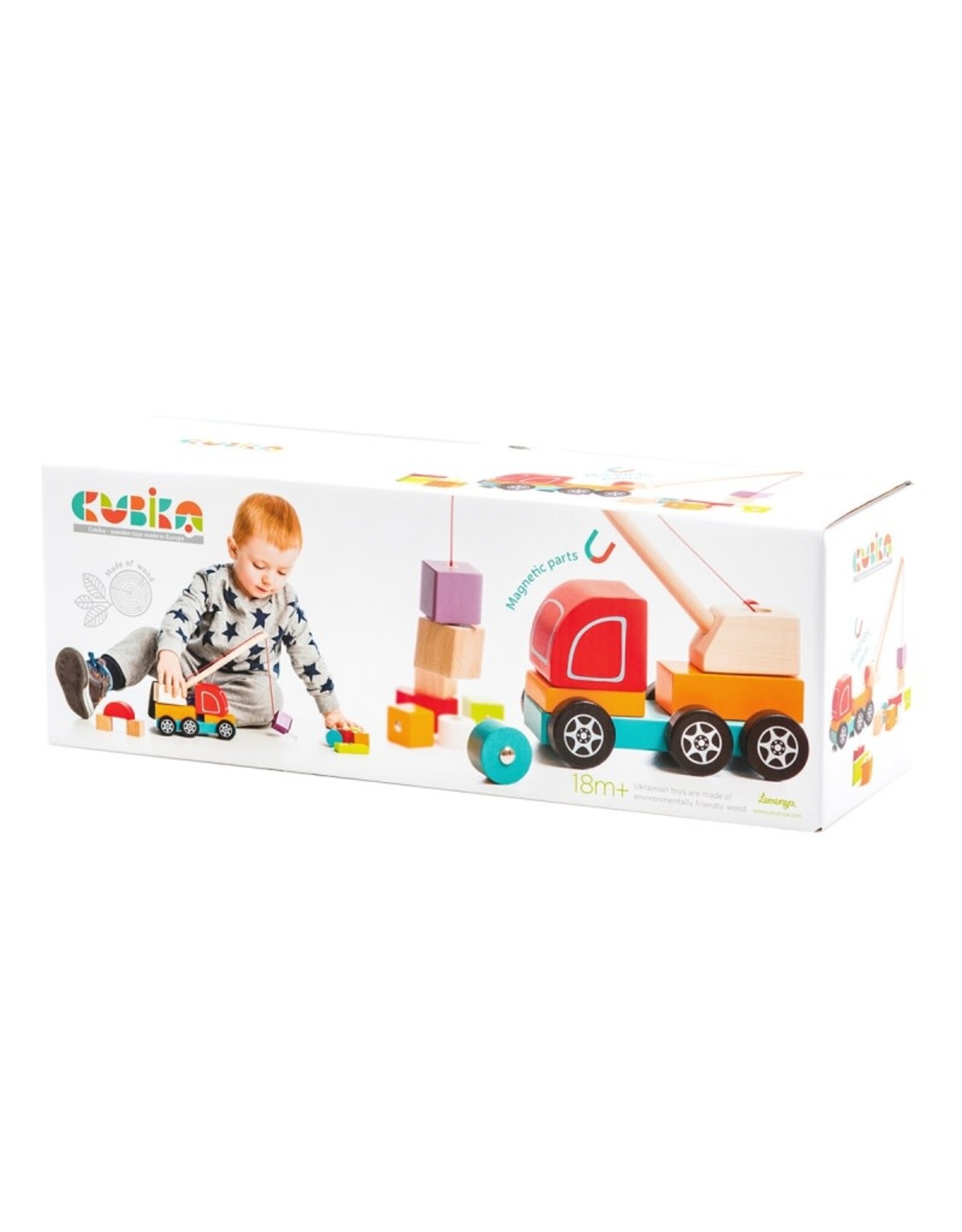 Cubika Wooden Crane Truck