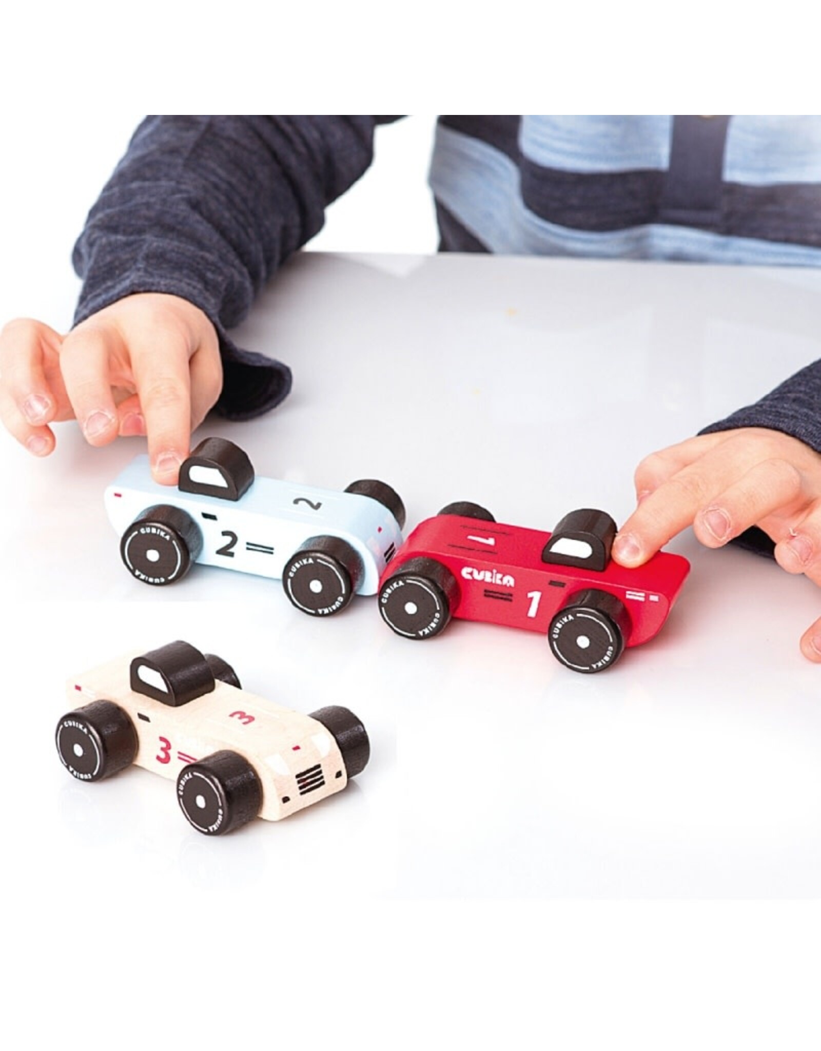 Cubika Wooden Vehicle Set "Racing Cars"