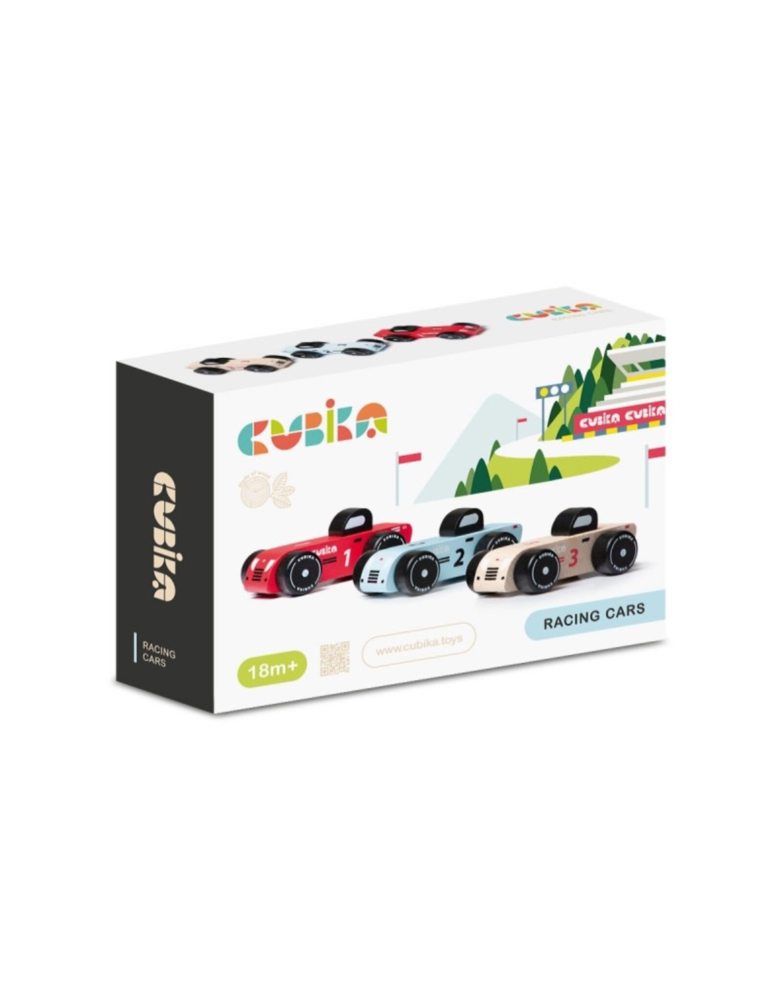 Cubika Wooden Vehicle Set "Racing Cars"