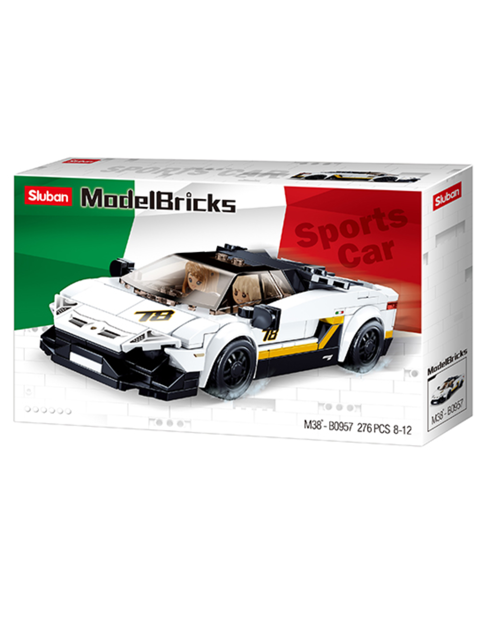 Sluban Sluban Model Bricks -  Italiaanse Supercar M38-B0957