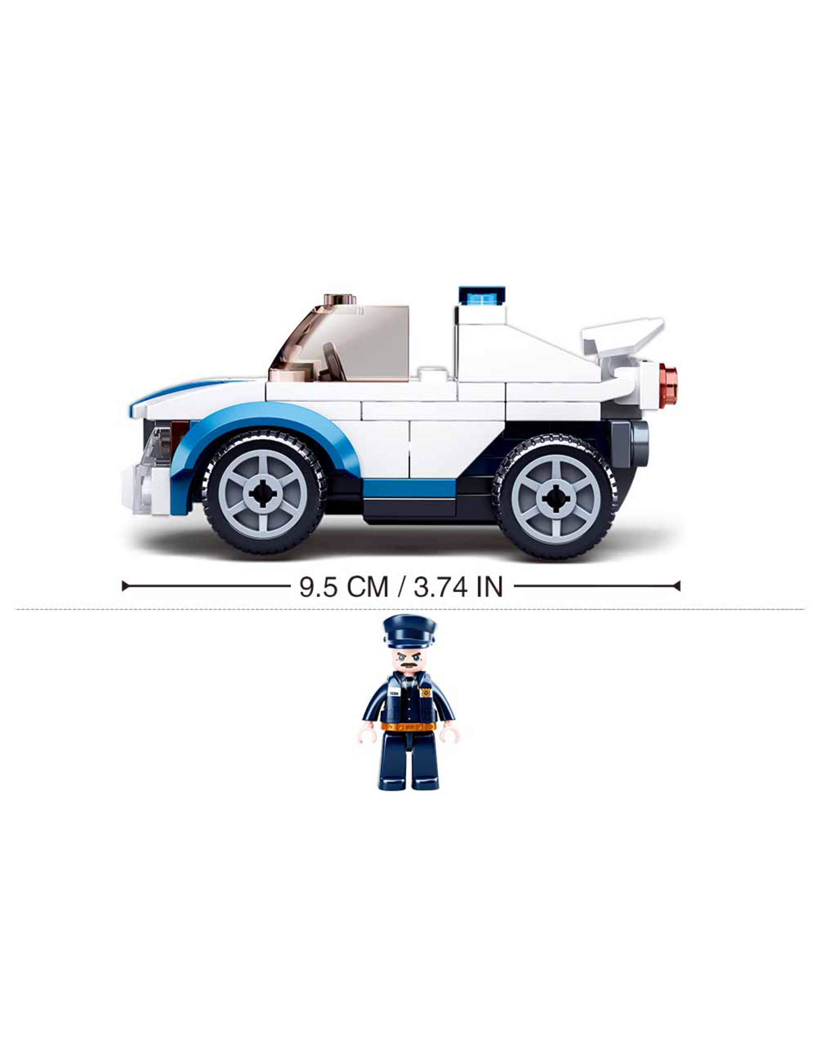 Sluban Sluban Police - Pull Back Surveillancewagen M38-B0824