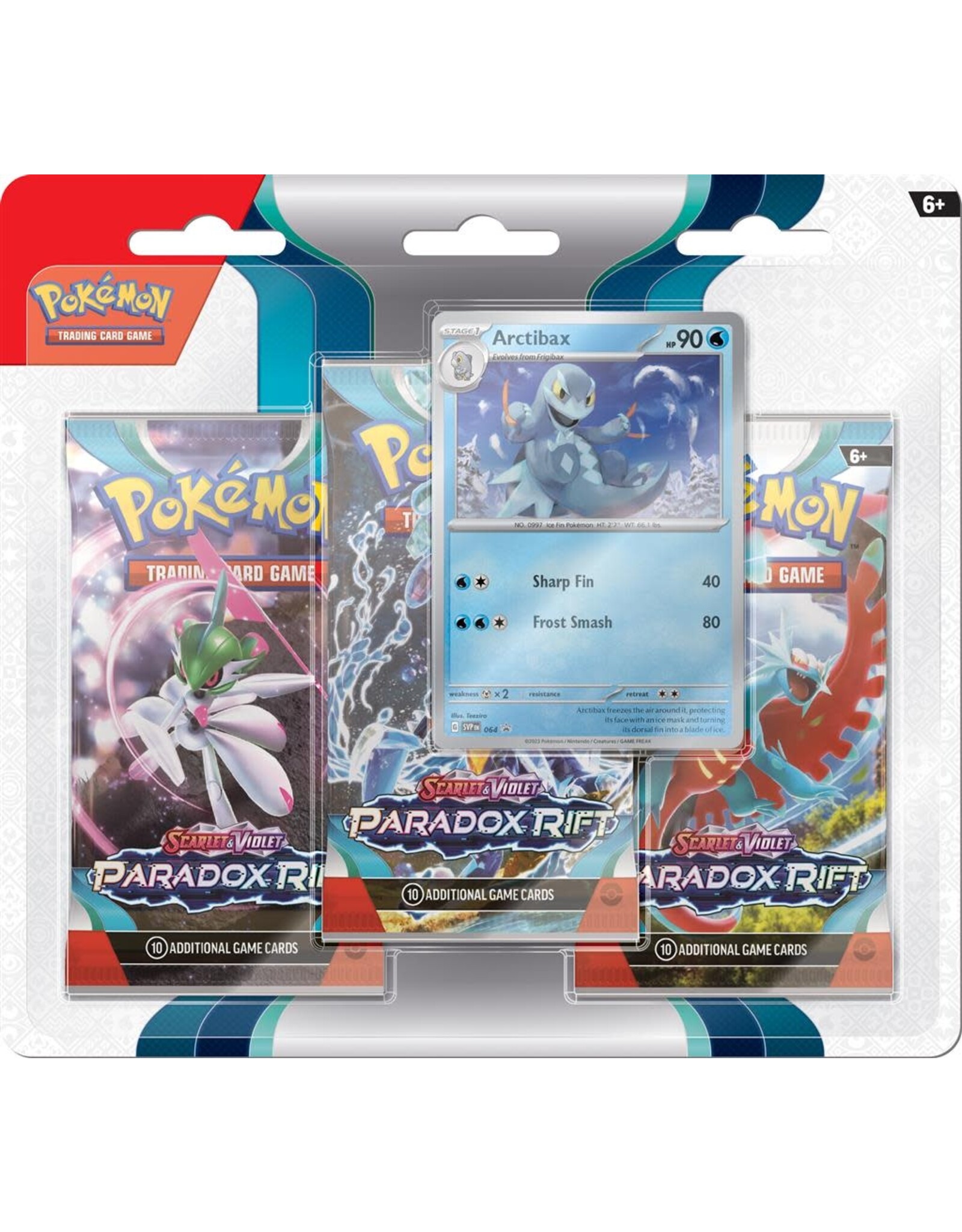 Pokemon Pokémon TCG SV04 Paradox Rift 3 Booster Blister