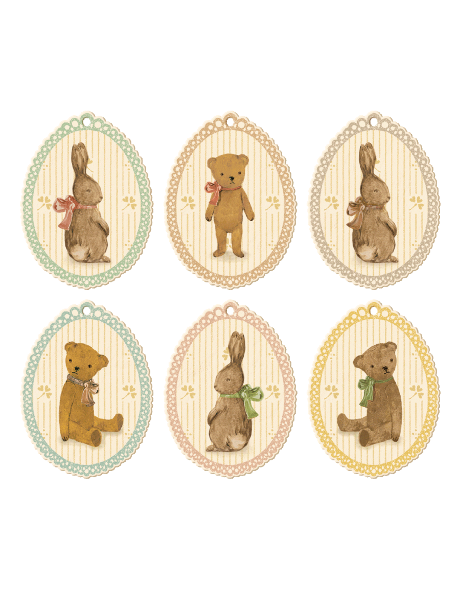 Maileg Gift Tags - Bunnies and Teddies