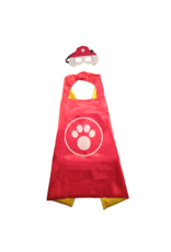 Patrouille Pup Rood - Cape + Masker