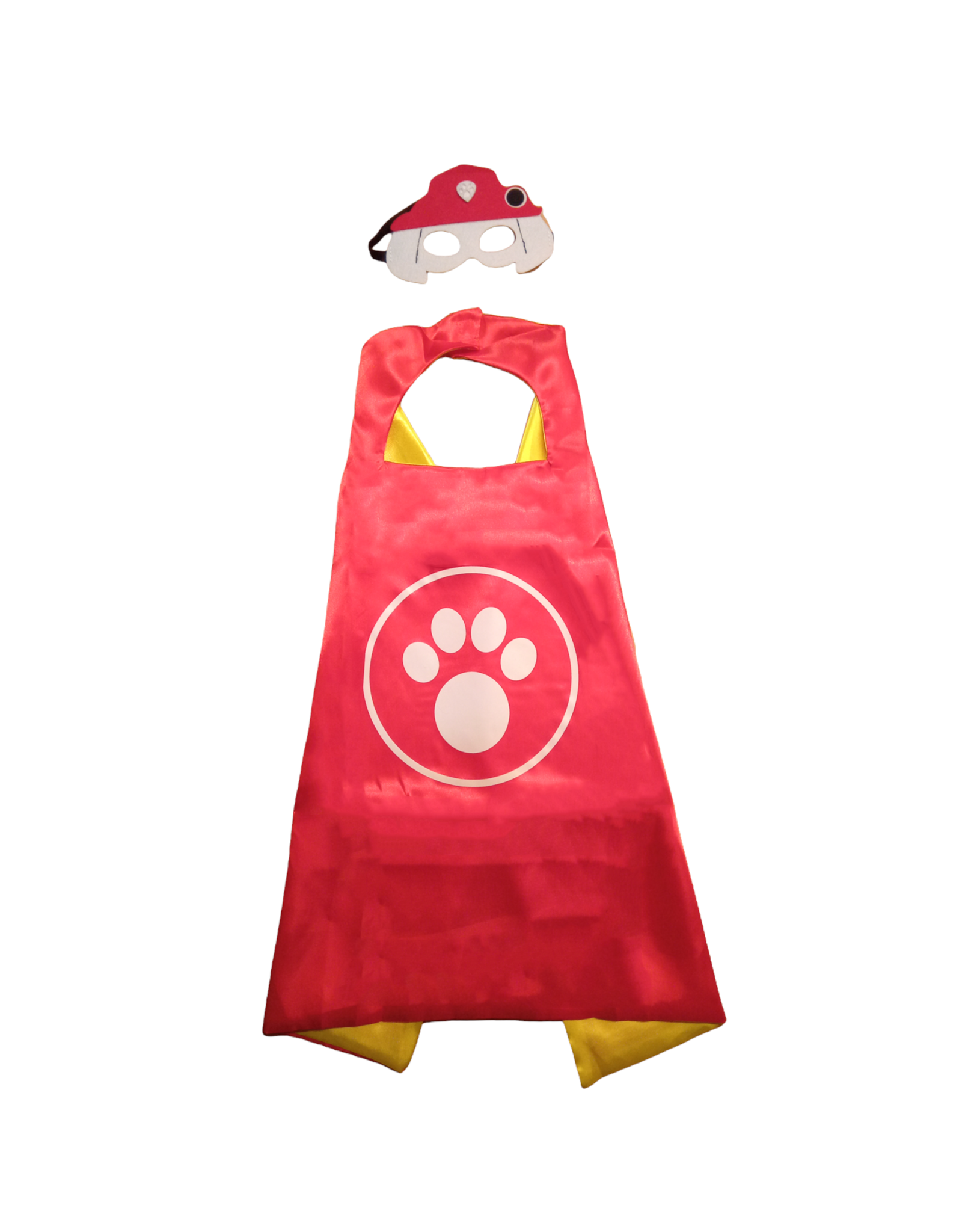 Patrouille Pup Rood - Cape + Masker