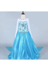 Prinsessenjurk Blauw (Maat 98/104)