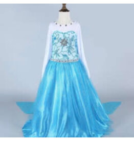 Prinsessenjurk Blauw (Maat 98/104)