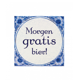 pd party Tegel Delfts blauw - Morgen Gratis Bier